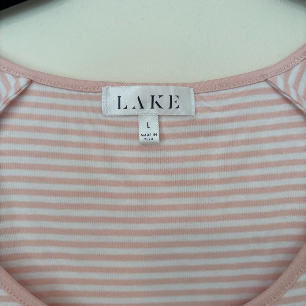 LAKE Pink & White Stripe Pajamas - Picture 2 of 6